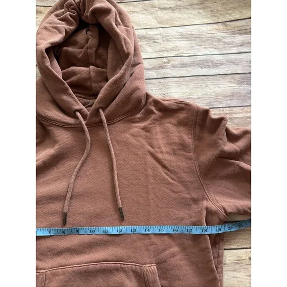 Madewell Women’s Small Dusty Pink 365 Ootoya Relaxed Raglan Sleeve Hoodie - Picture 4 of 7